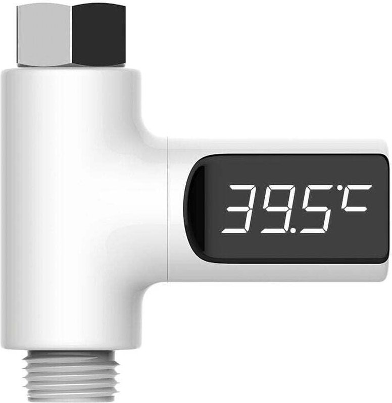 Wasserthermometer, intelligentes Wassertemperaturmessgerät, 360 ° drehbares digitales Bildschirmthermometer, Duschbad-Wa...