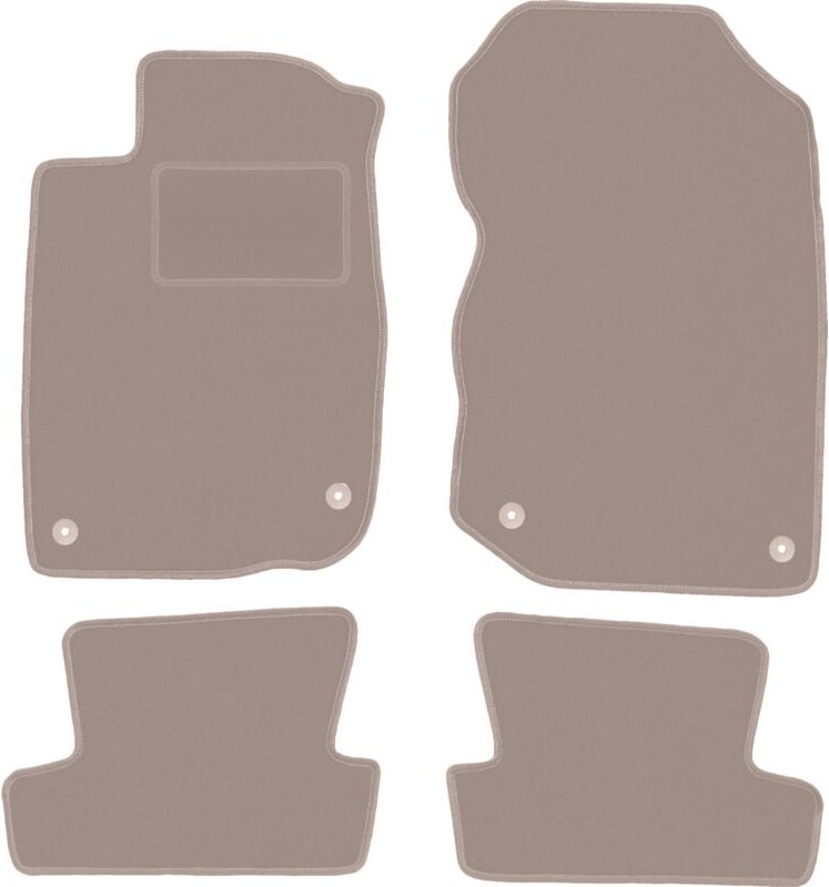 Beige Velours-Fußmatten für: Honda CR-Z Coupé (2010-2016)