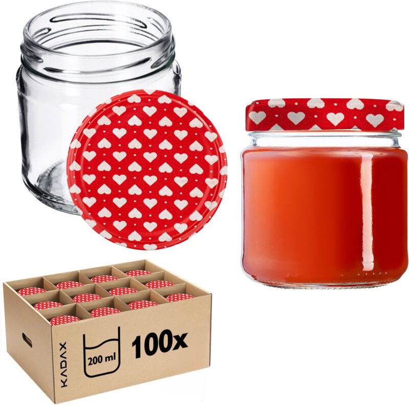 Glas Klara 200ml fi66 TO-210 Paket 100 Stück + - Kadax