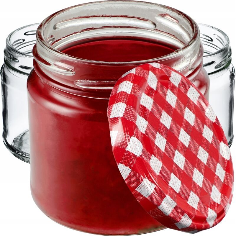 Kadax - Kleine Einmachgläser 200 ml, Marmeladengläser, fi66 mm, Minigläser für Honig und Gewürze, Luft