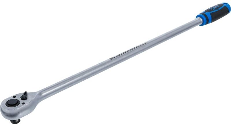 Umschaltknarre extra lang Abtrieb Außenvierkant 12,5 mm (1/2") 605 mm