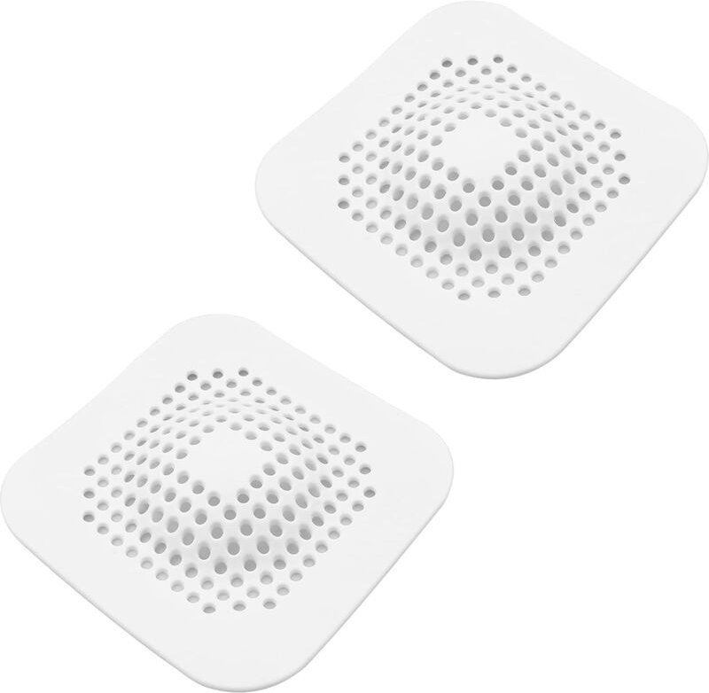 2 Stück Badewannen-Haarfilter, Silikon-Waschbeckenfilter, Dusch-Haarfänger-Filter, Küchenspülenfilter mit Saugnapf, für ...