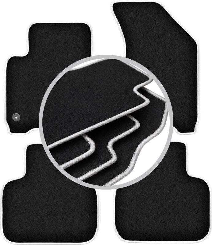 CARLUX-SILVER Autofußmatten für: Fiat Freemont Crossover (2011-2016)