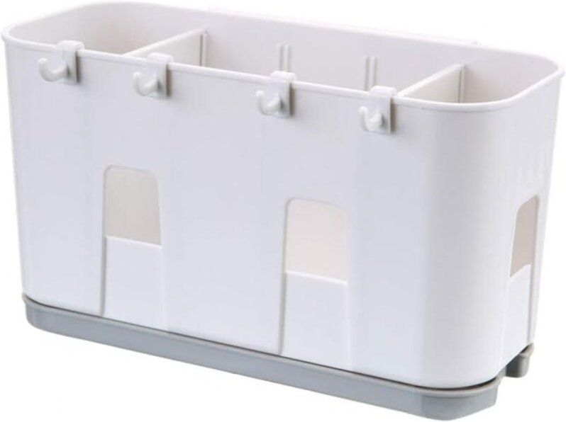 1 Stück Küchenutensilien-Abtropfgestell für Messer und Gabel, Löffel, Spüle, Trockenkorb