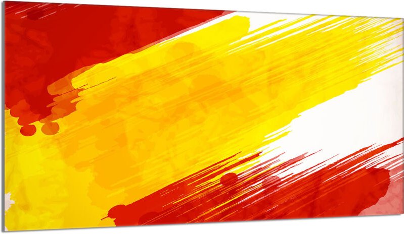 Glasschutzplatte für den Herd 90x52 Bunt