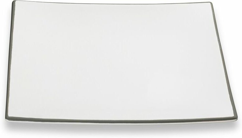 Gmundner Keramik - Grauer Rand, Speiseteller Trend (26x26cm)