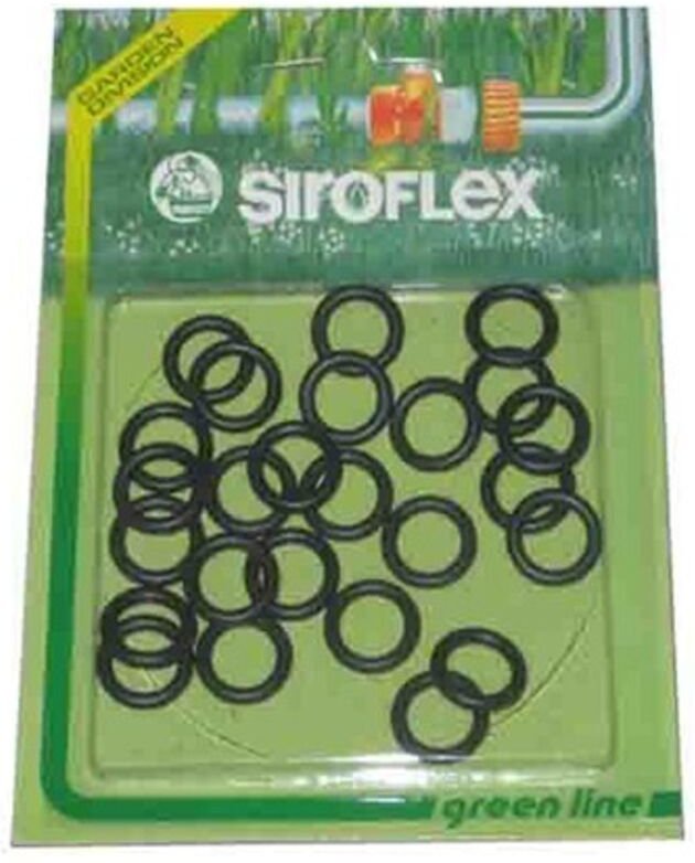 Blister mit 25 Gummi-O-Ringen (Ersatz-Schnellspülanschluss)