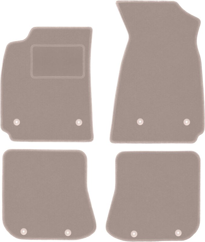 Beige Veloursmatten für: Audi A4 B5 Limousine, Kombi, Avant (1995-1999)