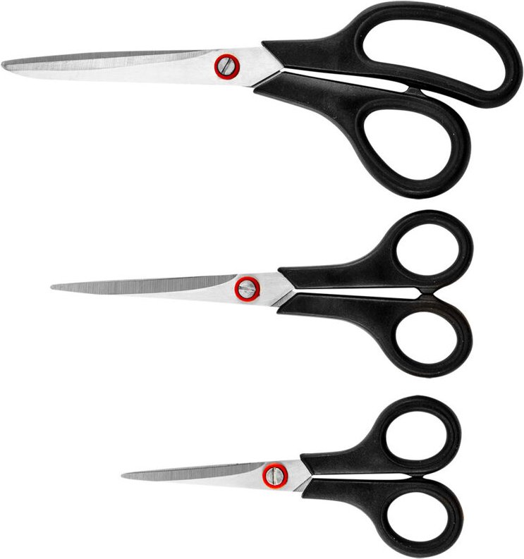 3 tlg. Scheren-Set Edelstahl