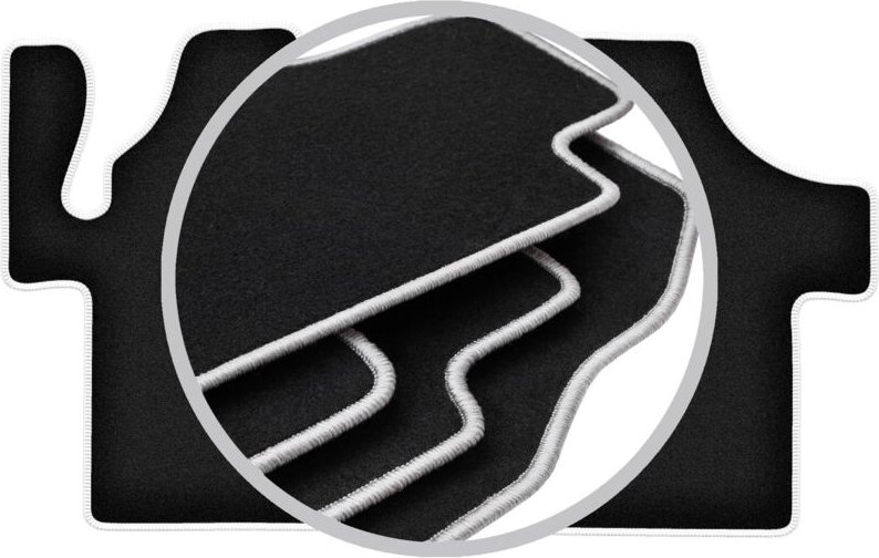 CARLUX-SILVER Autofußmatten für: Mercedes Vito II W639 Kastenwagen (2003-2014)