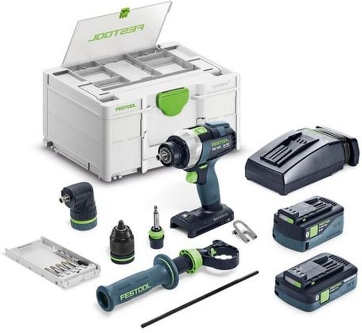 Thumbnail - Akku-Bohrschrauber quadrive tdc 18/4 5,0/4,0 I-Set - Festool