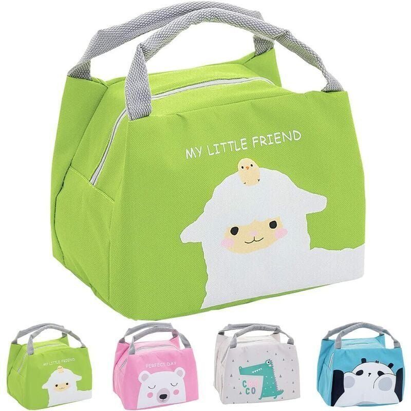 Thumbnail - SHINING HOUSE Isolierte Lunchtasche für Mädchen, isolierte Lunchtasche, Kinder-Lunchkorb, Mini-isolierte Lunchtasche für...
