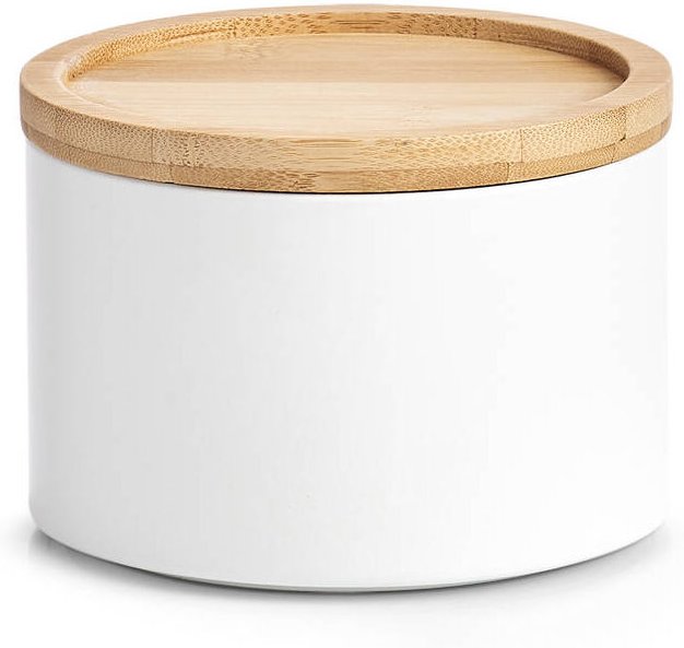 Dose mit Bambusdeckel, ø 13 x 10 cm