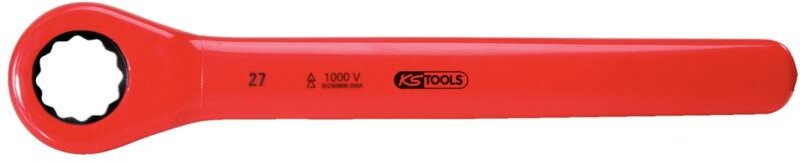 Ks Tools Ratschenringschlüssel mit Schutzisolierung, 21mm - 117.4221