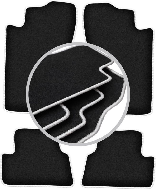 CARLUX-SILVER Autofußmatten für: Mitsubishi Eclipse 2G Coupé (1995-1999)