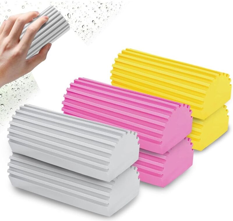 Nasser Reinigungsschwamm, wiederverwendbarer sauberer Staubwedelschwamm, sauberer und nasser Anti-Staubschwamm zum Reini...