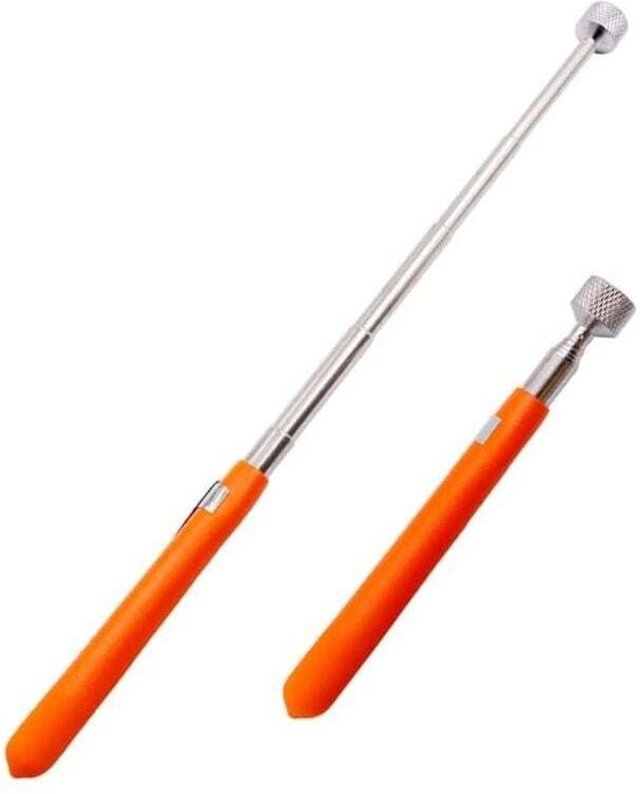2er-Pack magnetisches Aufnahmewerkzeug, 5 lb einziehbarer Magnetstab. Einziehbares Magnetstabwerkzeug für Schrauben, Mut...