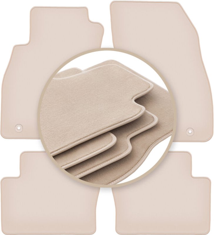 Beige PREMIUM-Matten für: Opel Insignia A FL Limousine, Liftback, Kombi 2013-2017