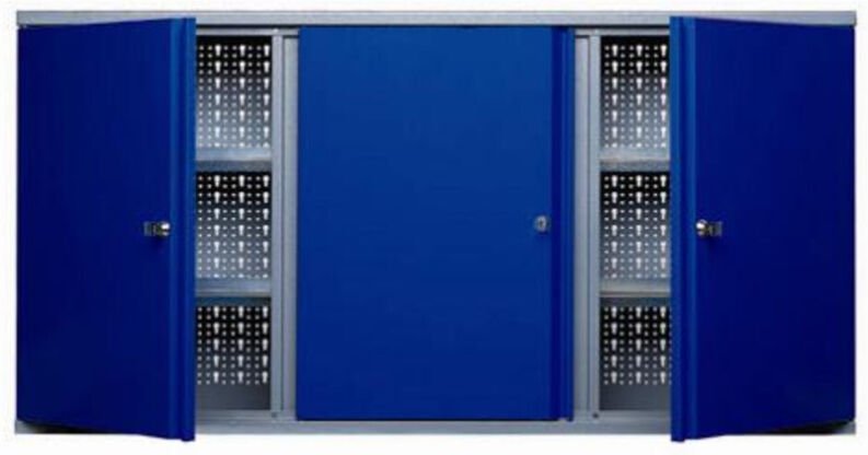 Küpper Hängeschrank 70097, 120 cm breit, 4 Fachböden, ultramarinblau