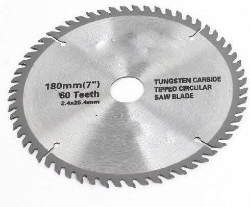 Trade Shop Traesio - Trade Shop - kreissägeblatt für holzschleifer 180 mm 7 zoll 60T -