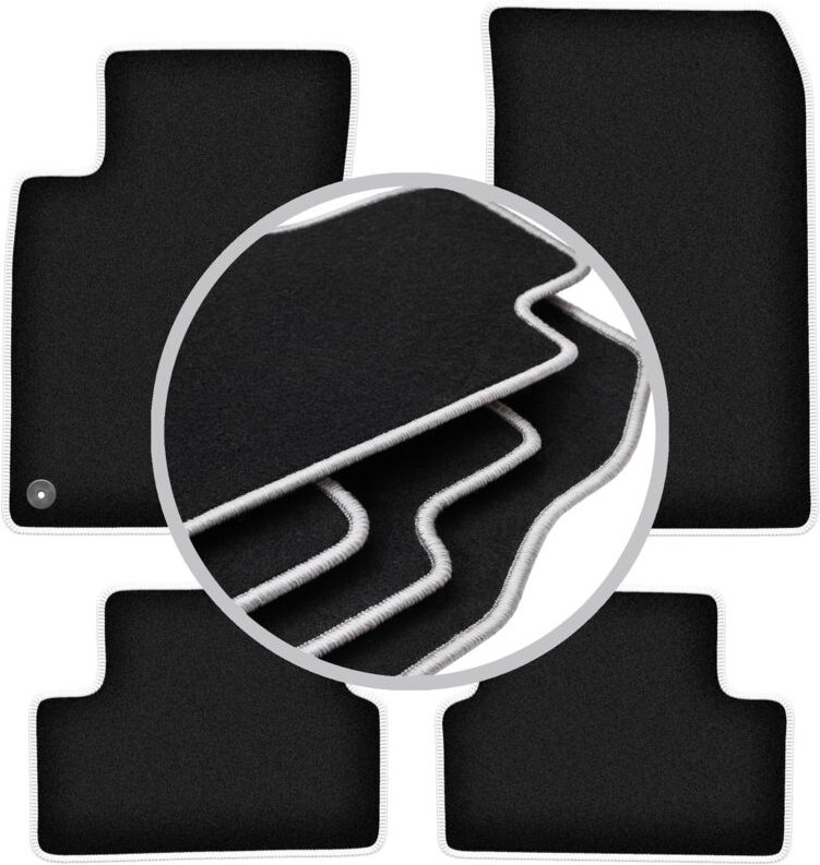 CARLUX-SILVER Autofußmatten für: Mercedes W246 B-Klasse (2011-2018)