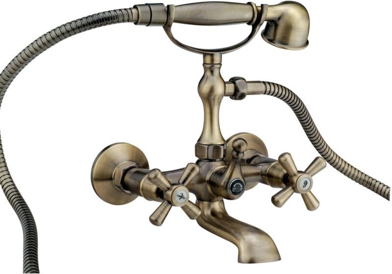 Mischbatterie für becken serie croce sofia bronze