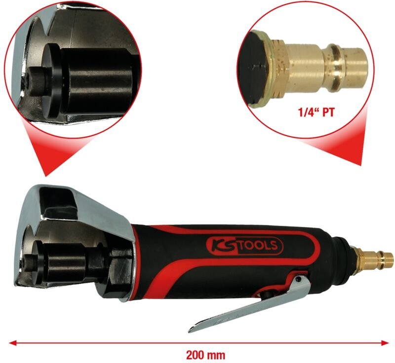 Thumbnail - Ks Tools Druckluft-Trennschleifer, 23.000 U/min