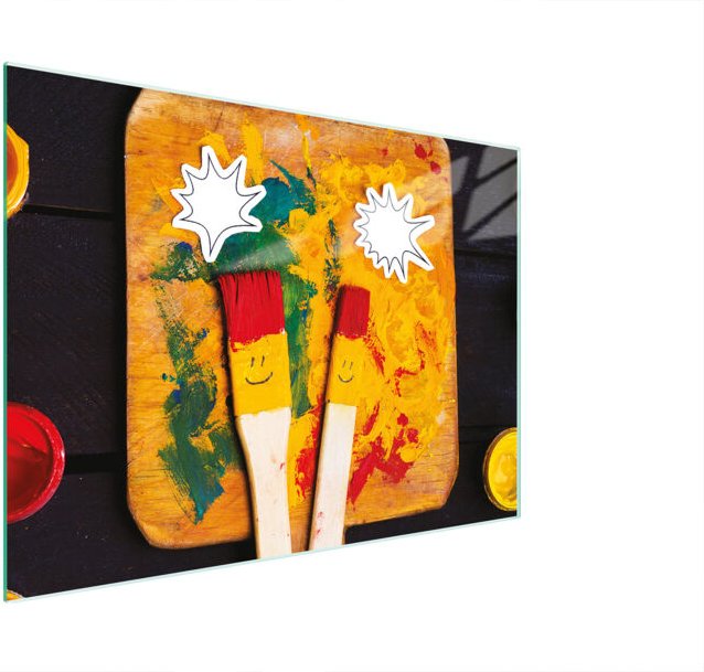 Glasschneidebrett 30x22 Lächeln