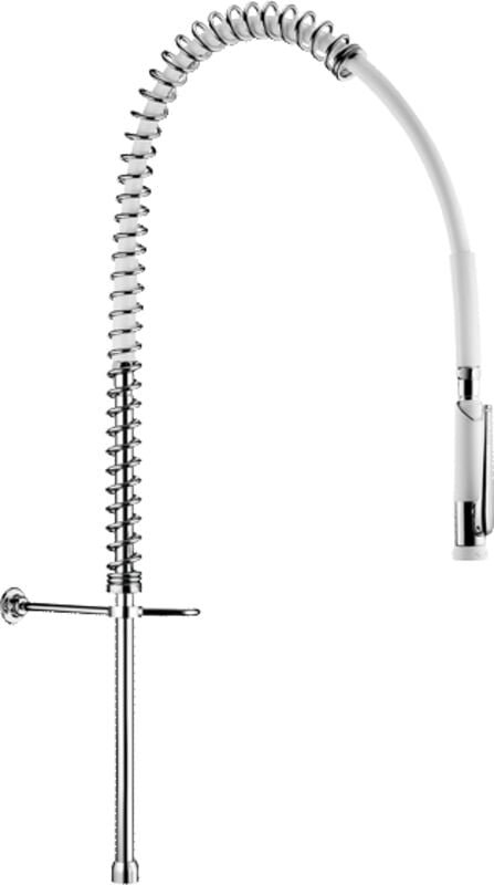 Delabie Geschirrspülbr + HB 433000 ohne Armatur, Steigrohr kurz G3/4