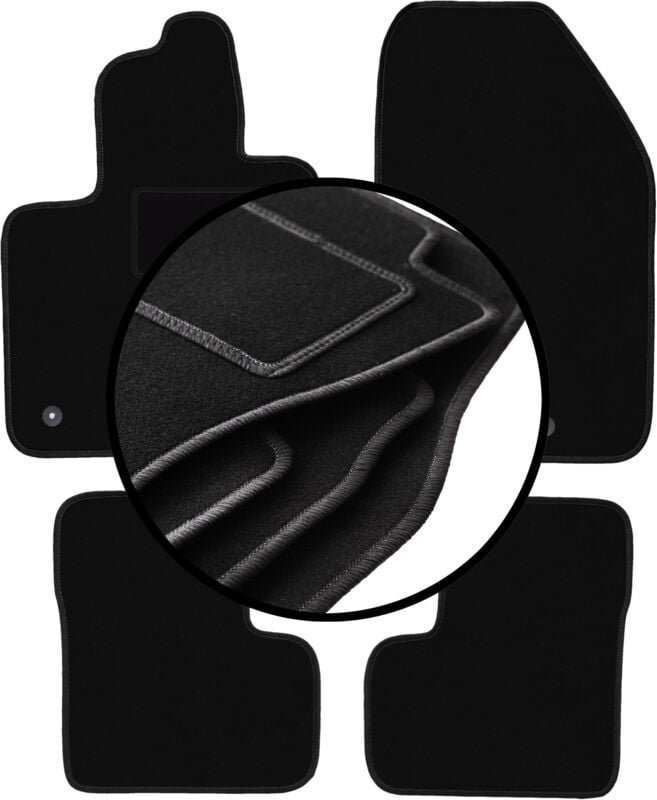 Komplettset Veloursmatten für: Fiat 500X Crossover (2014-2018)
