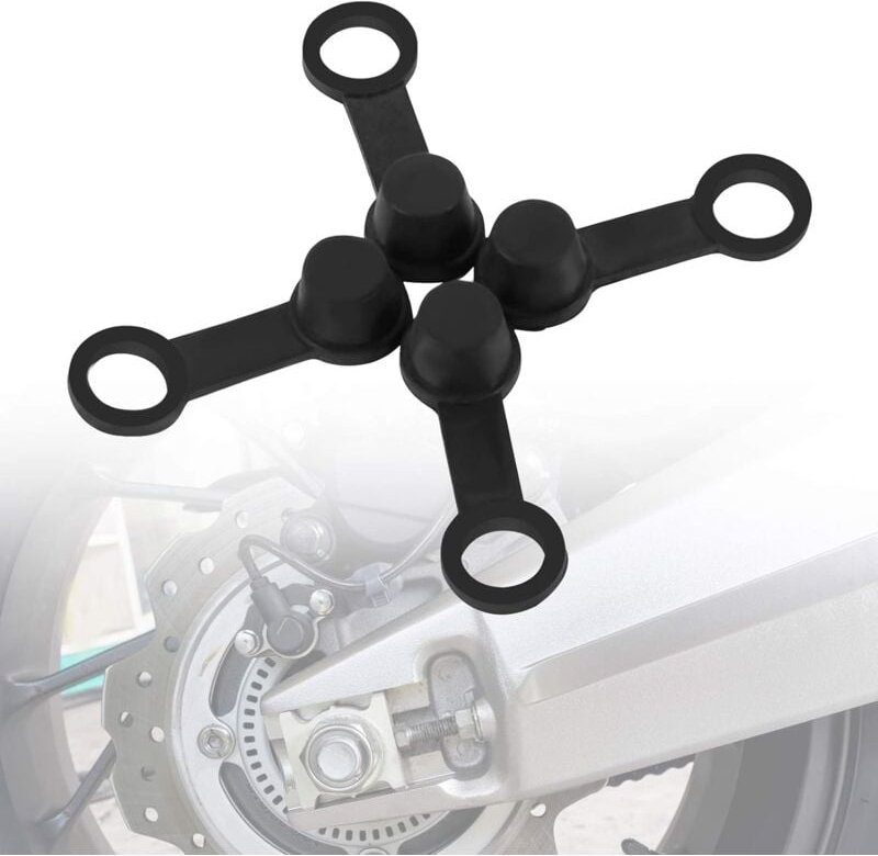 Motorrad Bremssattel Entlüftungsnippel Staubkappen, 4 Stück 8mm Motorrad Bremssattel Nippel Staubkappen Gummi Entlüftung...