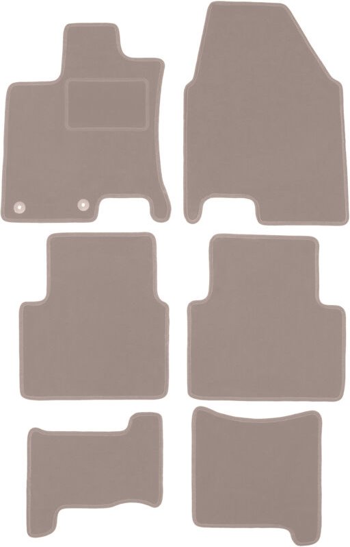 Thumbnail - Beige Veloursmatten für: Nissan Qashqai +2 Crossover (2008-2013)