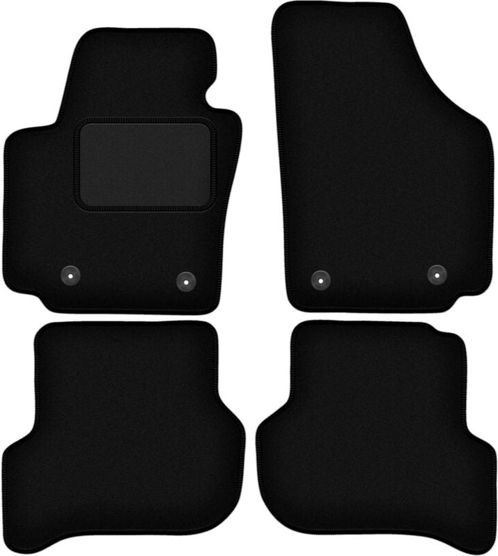 Thumbnail - Schwarze Veloursmatten für: Seat Altea XL Minivan (2006-08.2008)