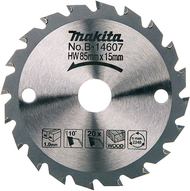 B-14607 Standard-Kreissägeblatt tct 85x15mm 20T Holz - Makita
