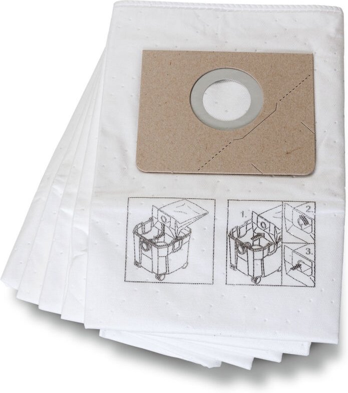 5x Vliesfiltersack Premium Dustex 35 lx, Dustex 35 mx - 31345251010 - Fein