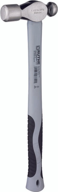 Schlosserhammer 455g Englische Form mit Fiberglasstiel - Ruthe