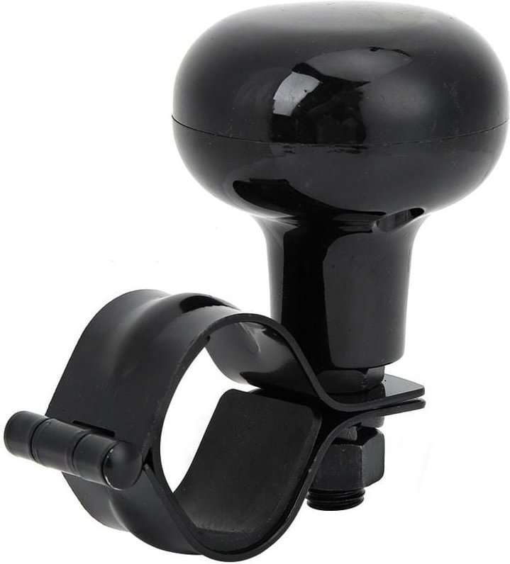 SNQ - Universal Auto Lenkrad Ball Booster Hilfs Taste Schwarz