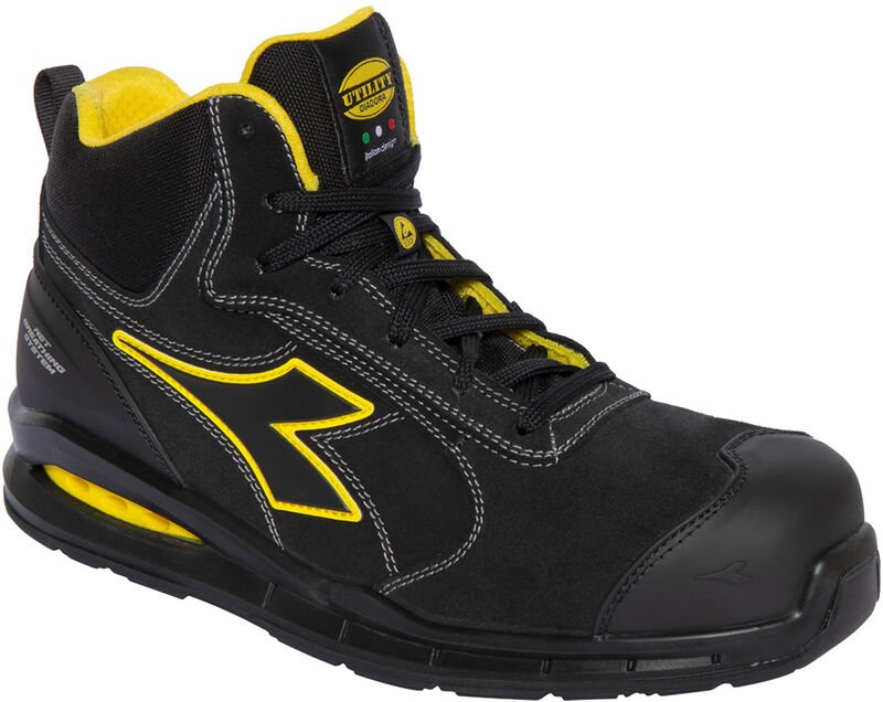 Run Net Airbox Master Mid S3 src esd Sicherheitsschuhe - 40 eu - Schwarze - Diadora