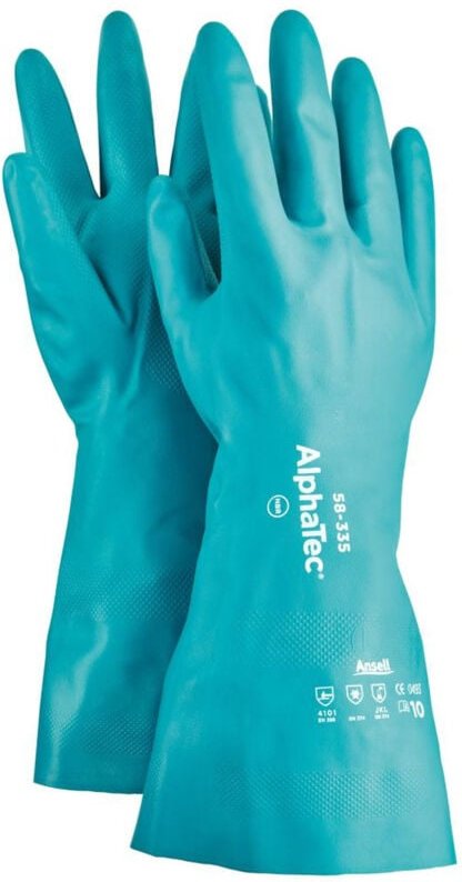 FP - Ansell Handschuh AlphaTec 58-335, Nitril, grün, Gr. 8 12 Stk