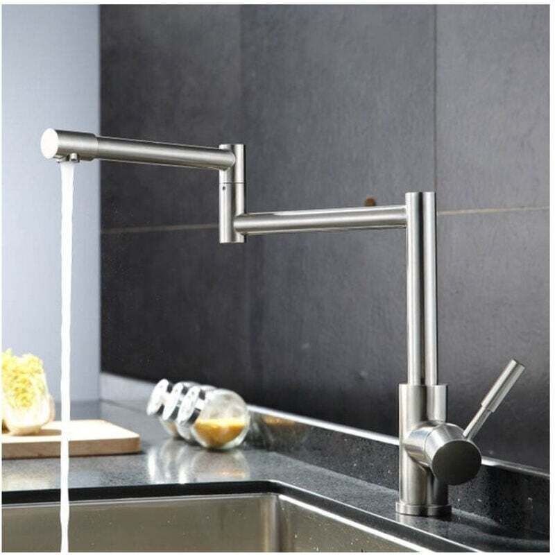 YMYNY - Einhebel-Klappspültischarmatur mit ausziehbarem Arm -