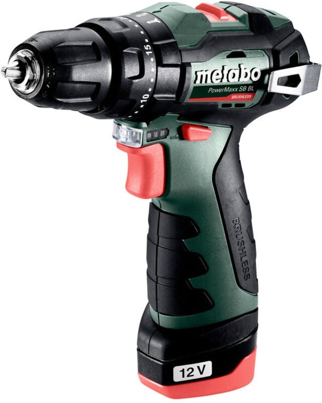 Metabo - Werkzeuge - 12V Akku-Schlagbohrmaschine, 2x 2,0 Ah LiPower Akku, Ladegerät 601784500