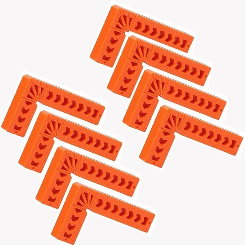 Positionierungswinkel, 3'' 90-Grad-Positionierungsklemme, für Box, Tür, Bilderrahmen oder Schubladen (8 Stück) - Ahlsen