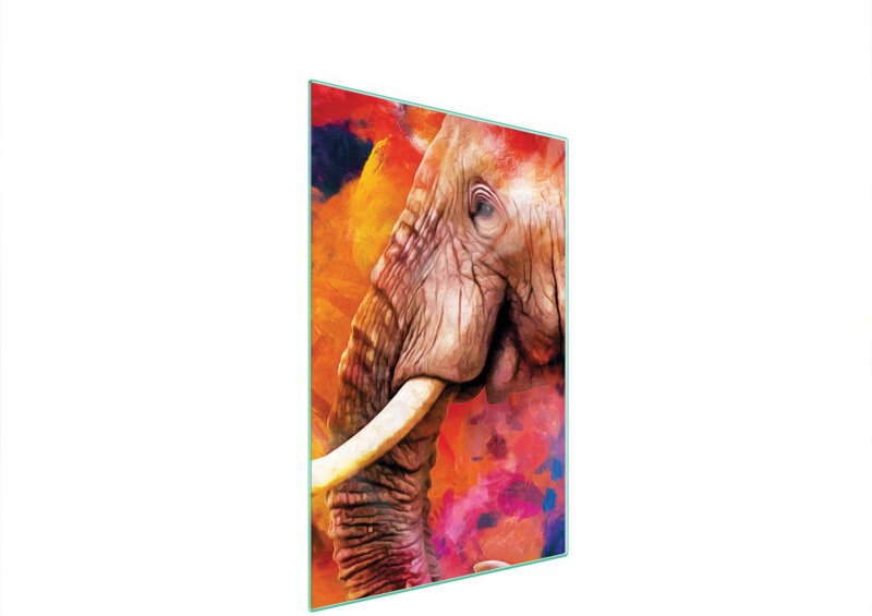 Glasschneidebrett 35x52 Elefant