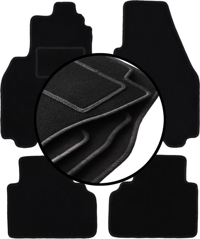 Komplettset Veloursmatten für: Ford Cougar Coupé (1998-2004)