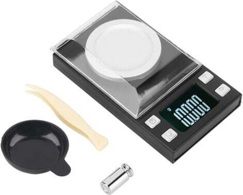 0,001 g Mini-tragbare hochpräzise digitale elektronische LCD-Waage zum Wiegen von Schmuck, Goldpillen, 20 g/0,001 g