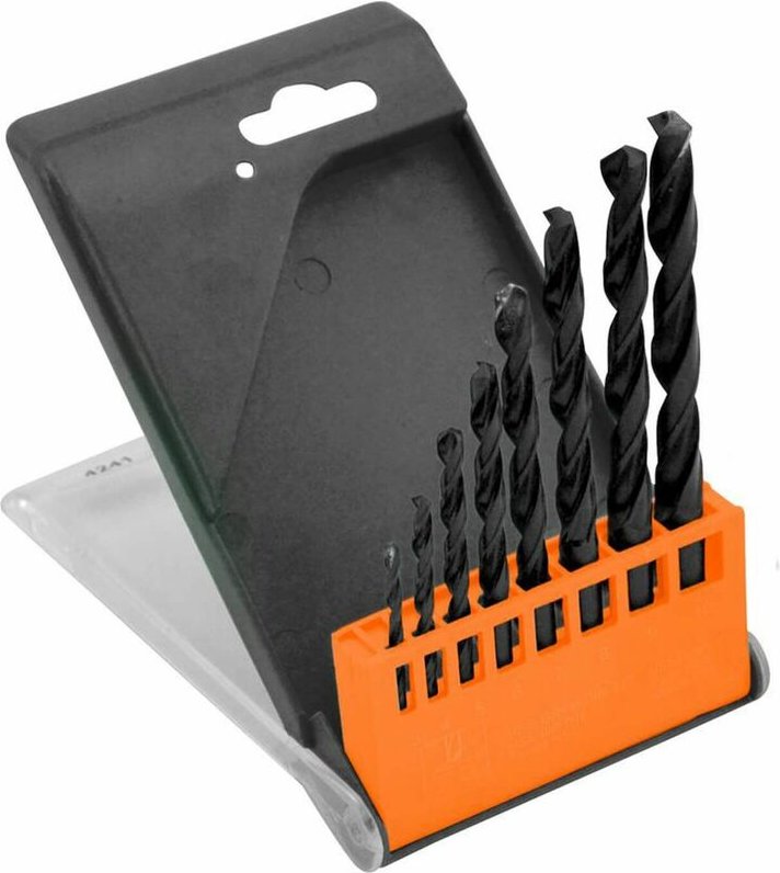 Metallbohrer Bohrersatz Bohrer Set 8-tlg. ø 3/4/5/6/7/8/9/10 mm Bohrerkassette - Güde