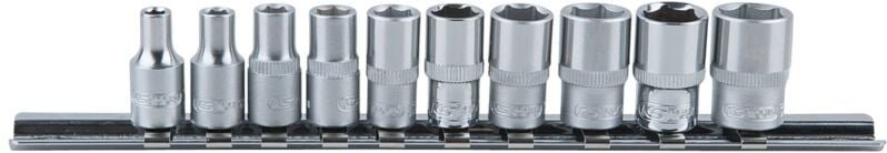 1/4" Sechskant-Stecknuss-Satz, 10-tlg 4-13mm