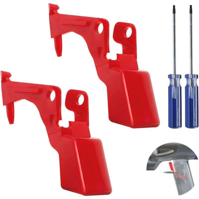 4-teiliger V10 V11-Auslöser für Dyson-Kit, verstärkter Auslöseknopf für Staubsauger, Auslöseschalterknopf mit 2 Schraube...
