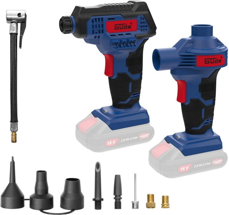 Akku Kompressor Luftpumpenset kls 18-0 18V Luftkompressor Druckluft - Güde