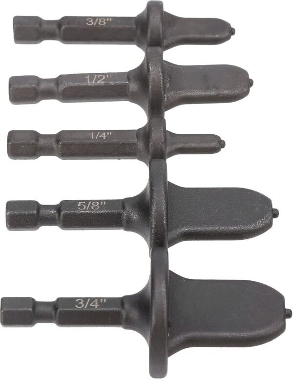 Ej.life - Swaging Tool Drill Bit Set, 5 pcs Rohraufweiter, 1/4 Zoll 3/8 Zoll 1/2 Zoll 5/8 Zoll 3/4 Zoll Rohr-Expander, M...